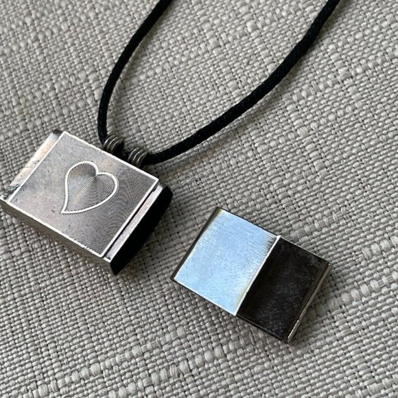 Necklace Locket Silver Tone Keeper Pendant Taweez Fashion Jewelry - Picture 5 of 9